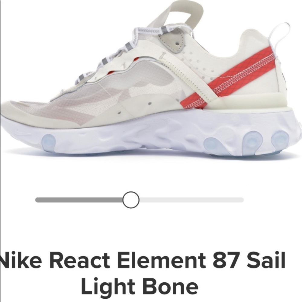 Nike React Element 87 Sail Light Bone - image 3